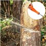 Scie à Main Portable, Chaîne de Corde avec Pochette Transport Pliante Survie D'urgence pour la Coupe du Bois Randonnée le Campin