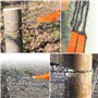 Scie à Main Portable, Chaîne de Corde avec Pochette Transport Pliante Survie D'urgence pour la Coupe du Bois Randonnée le Campin