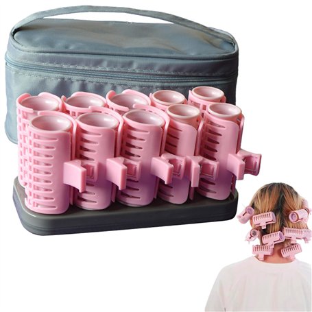10pcs rouleaux de cheveux chauffés
