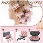 10pcs rouleaux de cheveux chauffés, rechargeables 160 degrés thermostatures currlers électriques pour femmes, outil de coiffage 