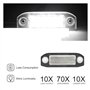 Rynplex 2 pièces éclairage de plaque d'immatriculation, for VOLVO, for XC60 for XC90 V50 for V60 S40 S80 lampes de plaque d'imma