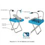 Repose-pieds de pédicure antidérapant, support de pédicure stable et facile à ranger professionnel raisonnable pour les femmes p