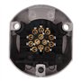 Prise électrique de Remorque, Prise de Remorque 13 Broches 12 V Connecteur de Remorque Femelle en Alliage D'aluminium pour Carav