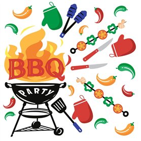 Lot de 20 serviettes en papier avec motif « Essen » prêtes pour le barbecue - Idéales pour le découpage et la technique des serv