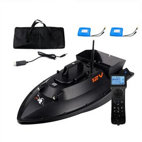 factildfulzhan Bateau de pêche télécommandé 12 V 600 m avec largage d'appâts et GPS