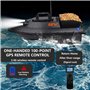 factildfulzhan Bateau de pêche télécommandé 12 V 600 m avec largage d'appâts et GPS, capacité de Charge de 7,72 LB, Double Moteu