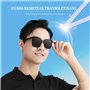 Lunettes Bluetooth intelligentes IA, assistant vocal pour appels, écoute de musique, lunettes de soleil pour homme et femme, cas