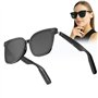 Lunettes Bluetooth intelligentes IA, assistant vocal pour appels, écoute de musique, lunettes de soleil pour homme et femme, cas