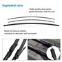 SNKA Auto Avants Balais Essuie-Glaces pour BMW 418i 420i 428i 430i 435i 440i M4 Comp GTS 2013-2017 24"+18", Véhicule Pare-Brise 