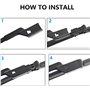 SNKA Auto Avants Balais Essuie-Glaces pour Peugeot 3008 MK1 2008-2016, Véhicule Pare-Brise Caoutchouc d'essuie-Glace Brosses Fen