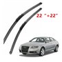 Auto Avants Balais Essuie-Glaces pour Audi A6 S6 C6 2005-2011-4F1998002A, Véhicule Pare-Brise Caoutchouc d'essuie-Glace Brosses 