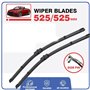 SNKA Auto Avants Balais Essuie-Glaces pour Audi TT MK2 8J 2006-2014, Véhicule Pare-Brise Caoutchouc d'essuie-Glace Brosses Fenêt