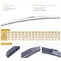 SNKA Auto Avants Balais Essuie-Glaces pour Nissan Qashqai J11 2013-2020 26"+17", Véhicule Pare-Brise Caoutchouc d'essuie-Glace B