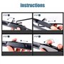 Auto Avants Balais Essuie-Glaces pour Discovery Sport L550 2014-2019 26"+20", Véhicule Pare-Brise Caoutchouc d'essuie-Glace Bros