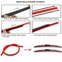 SNKA Auto Avants Balais Essuie-Glaces pour BMW X5 F15 2013-2018 24"+20", Véhicule Pare-Brise Caoutchouc d'essuie-Glace Brosses F