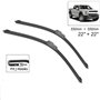 SNKA Auto Avants Balais Essuie-Glaces pour Ford F150 F-150 Raptor Lobo XL XLT 2009–2020, Véhicule Pare-Brise Caoutchouc d'essuie