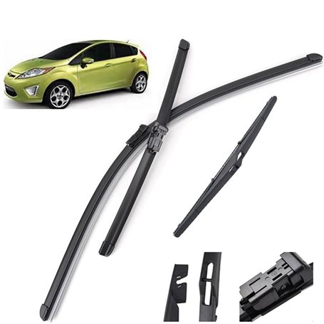 SNKA Auto Avants Balais Essuie-Glaces pour Ford Fiesta 7 2008–2016