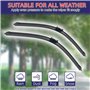 SNKA Auto Avants Balais Essuie-Glaces pour Chevrolet Volt MK1 2010–2016, Véhicule Pare-Brise Caoutchouc d'essuie-Glace Brosses F