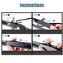 SNKA Auto Avants Balais Essuie-Glaces pour Toyota Corolla Verso 2 E121 AR10 2001–2009, Véhicule Pare-Brise Caoutchouc d'essuie-G