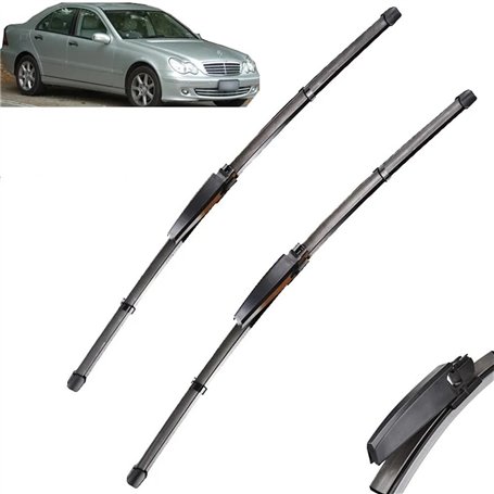 SNKA Auto Avants Balais Essuie-Glaces pour Mercedes-Benz C-Klasse W203 2004–2007