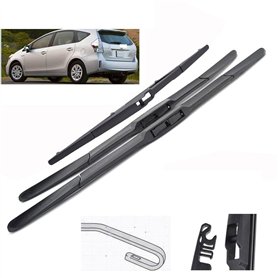 SNKA Auto Avants Balais Essuie-Glaces pour Toyota Prius V 2011–2021