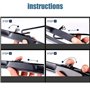 SNKA Auto Avants Balais Essuie-Glaces pour Toyota Prius V 2011–2021, Véhicule Pare-Brise Caoutchouc d'essuie-Glace Brosses Fenêt