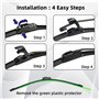 SNKA Auto Avants Balais Essuie-Glaces pour Toyota Corolla E120 E130 120 130 2000–2006, Véhicule Pare-Brise Caoutchouc d'essuie-G