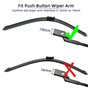 SNKA Auto Avants Balais Essuie-Glaces pour VW Golf 5 6 2005–2012, Véhicule Pare-Brise Caoutchouc d'essuie-Glace Brosses Fenêtre 