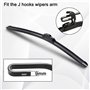 SNKA Auto Avants Balais Essuie-Glaces pour Chevrolet Lada Niva 2123 2002–2012, Véhicule Pare-Brise Caoutchouc d'essuie-Glace Bro