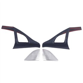 XEDLAMP Garniture de couverture de décoration de filet de haut-parleur audio de tableau de bord de style de voiture