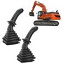 MKVAXR Lot de 2 manettes de Commande d'excavatrice à 3 Boutons, for DH DX150 215 225 300 370-9C, Remplacement avec Cache-poussiè
