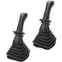 MKVAXR Lot de 2 manettes de Commande d'excavatrice à 3 Boutons, for DH DX150 215 225 300 370-9C, Remplacement avec Cache-poussiè
