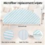 MUEOSI Lot de 50 lingettes jetables résistantes for aspirateurs Ecovacs Deebot OZMO T8 AIVI T8 Max T9 Power Max Tampon pour aspi