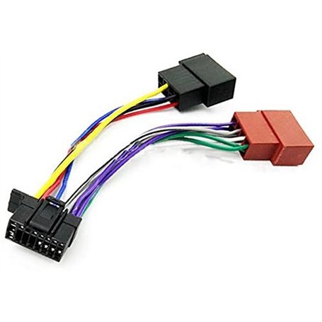 Szwaldaper Harnais de Radio stéréo de Voiture 16 Broches ISO for Sony Radio 2013 + Prise ISO Adaptateur Automatique connecteur d