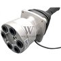 Wivplex Manette de Commande for excavatrice DH-5 DH220-5 DH280-5 DH360-5 Vanne Pilote avec 6 Trous 1 Bouton de Commande Levier d