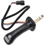 JINFOLI Levier de joystick d'excavatrice 2 pièces 3 boutons poignées de joystick d'excavatrice 6 broches en alliage d'aluminium 