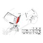 ZAPYVET Panneau de garniture de pilier A de pare-brise avant gauche 51137128157, for BMW, for MINI, Cooper R50 R52 R53 2001 – 20