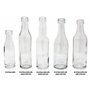 Aromhuset Lot de 25 bouteilles en verre vides de 50 ml avec verres à vodka, transparents et bouchons à visser dorés, à remplir a