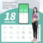 LSHFYV Balance médicale Professionnelle, Balance de Taille et de Poids à ultrasons avec écran LCD, Balance de pesée de Haute pré