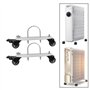 Support de Chauffage électrique à mazout, 2 pièces, Accessoire Professionnel, Installation Facile avec Remplacement de Roues de 