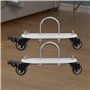 Support de Chauffage électrique à mazout, 2 pièces, Accessoire Professionnel, Installation Facile avec Remplacement de Roues de 