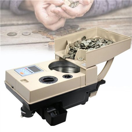 lwjunmm Compteuse et trieuse de Monnaie Portable avec classificateur Euro 1200 pièces par Minute