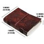 18 Cm Bloc-notes Pentagramme Carnet Cahier Feuilles Leather journal Intime avec étoile Couverture Cuir Fait à la Main Celtique V