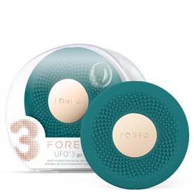 FOREO UFO 3 go masque hydratant visage de voyage - Anti-âge - Luminothérapie LED à spectre complet et lumière rouge - Thermothér