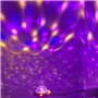 LuminKing Boule disco - Éclairage de fête contrôlé par la musique avec connexion USB, portable et léger