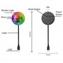 LuminKing Boule disco - Éclairage de fête contrôlé par la musique avec connexion USB, portable et léger
