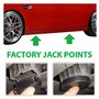 DEMULAX Adaptateur de Coussinet de cric en Caoutchouc, 1 pièce, for BMW, for série 3 4 5 E46 E90 E39 E60 E91 E92 X1 X3 X5 X6 Z4 