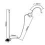 Lampe De PolyméRisation De Colle Uv Pour Extension De Cils,Lampe De Poignet Uv Led 5 W, Lampe Uv Pour Cils Avec Cache-œIl Et Lun