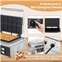 lilishangmao Gaufrier Professionnel 1550 W, Chauffage Double Face, Capacité De 10 Gaufres, Température Réglable De 50 À 300 °C E