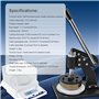forplubossmmp Échantillonneur Tissu Pressé À La Main De 100 Cm²,Instrument Mesure Poids en Grammes,Simple D'utilisation,Pratique